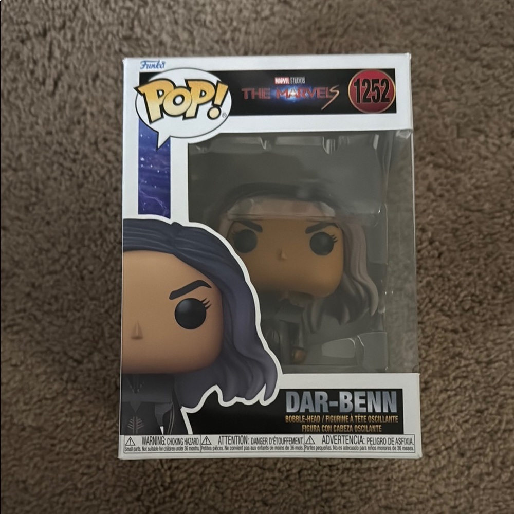 Funko Pop! The Marvels Dar-Benn Figure - Black and Gray
